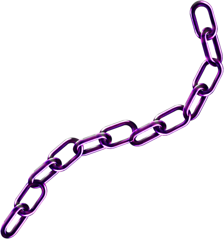 Chain y2k dark purple chrome cute