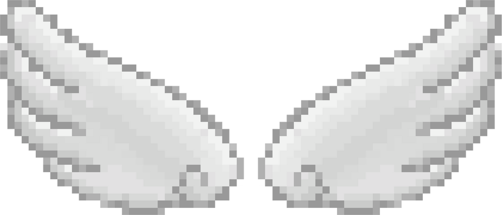 angel wings pixel art